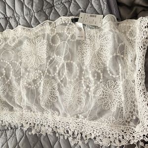 Off white lace scarf